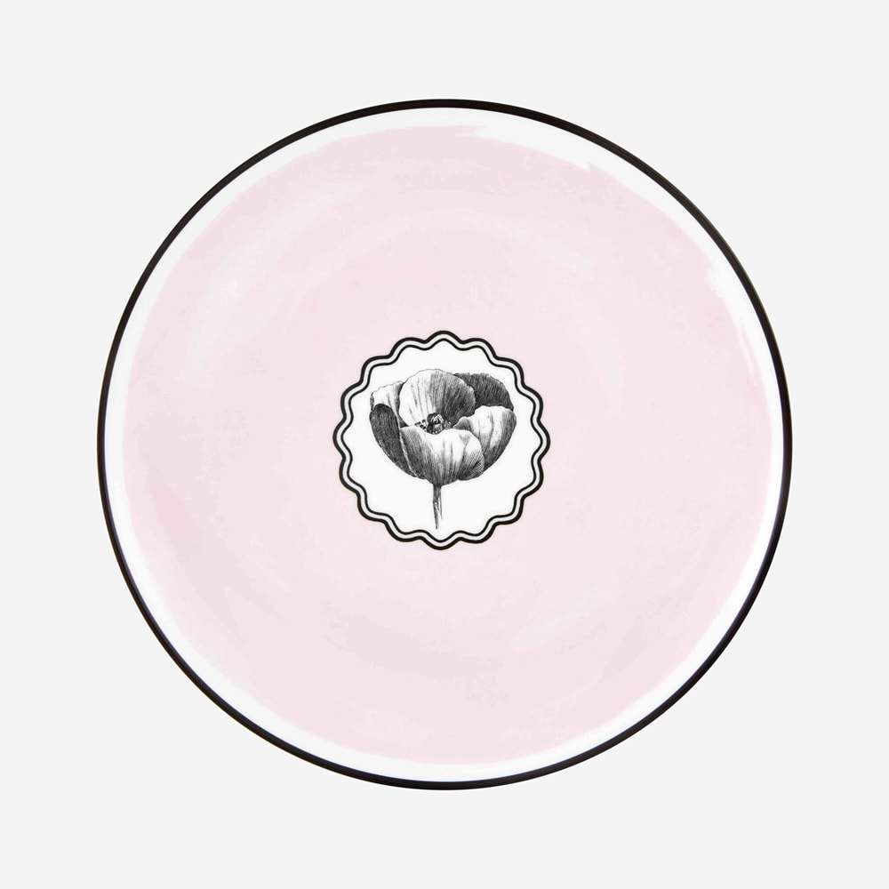HERBARIAE Pembe Kahvaltı Tabağı 23 cm