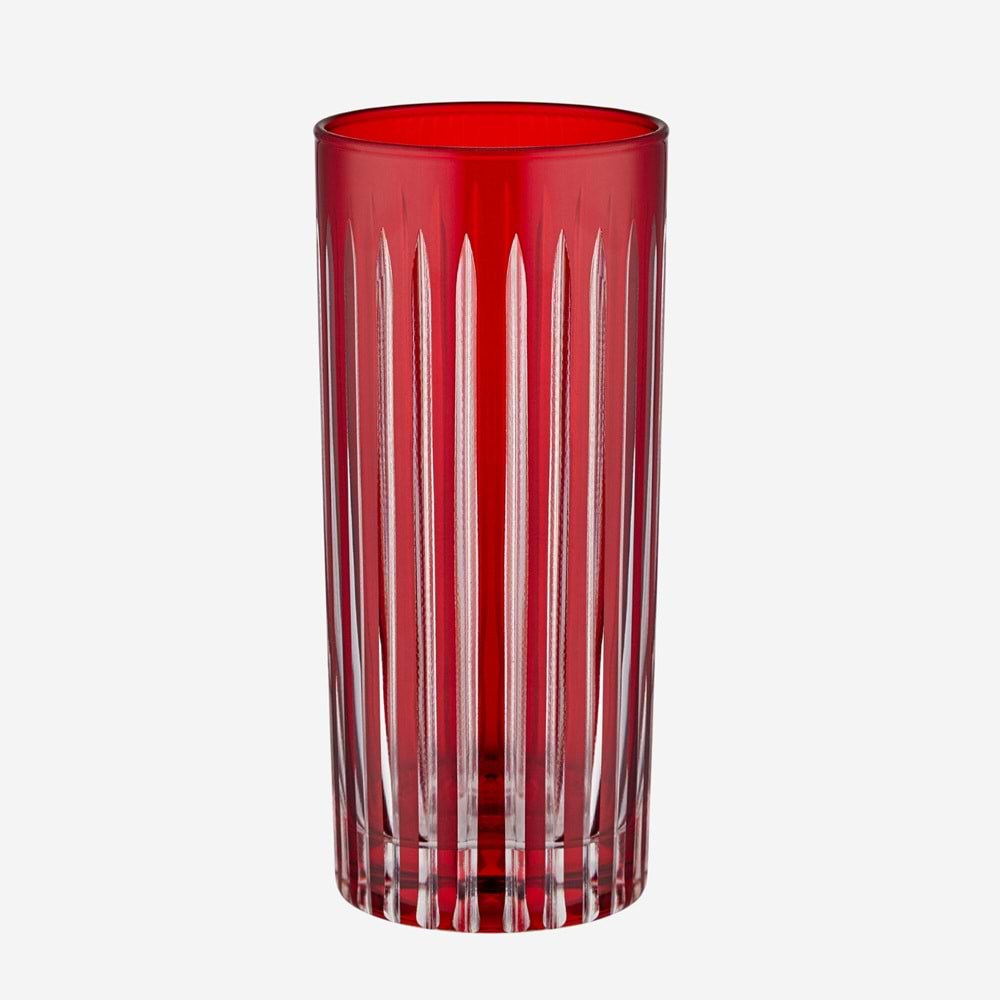 Chiara Alessi Kırmızı Cam Su Bardağı 485 Ml CA742263RD
