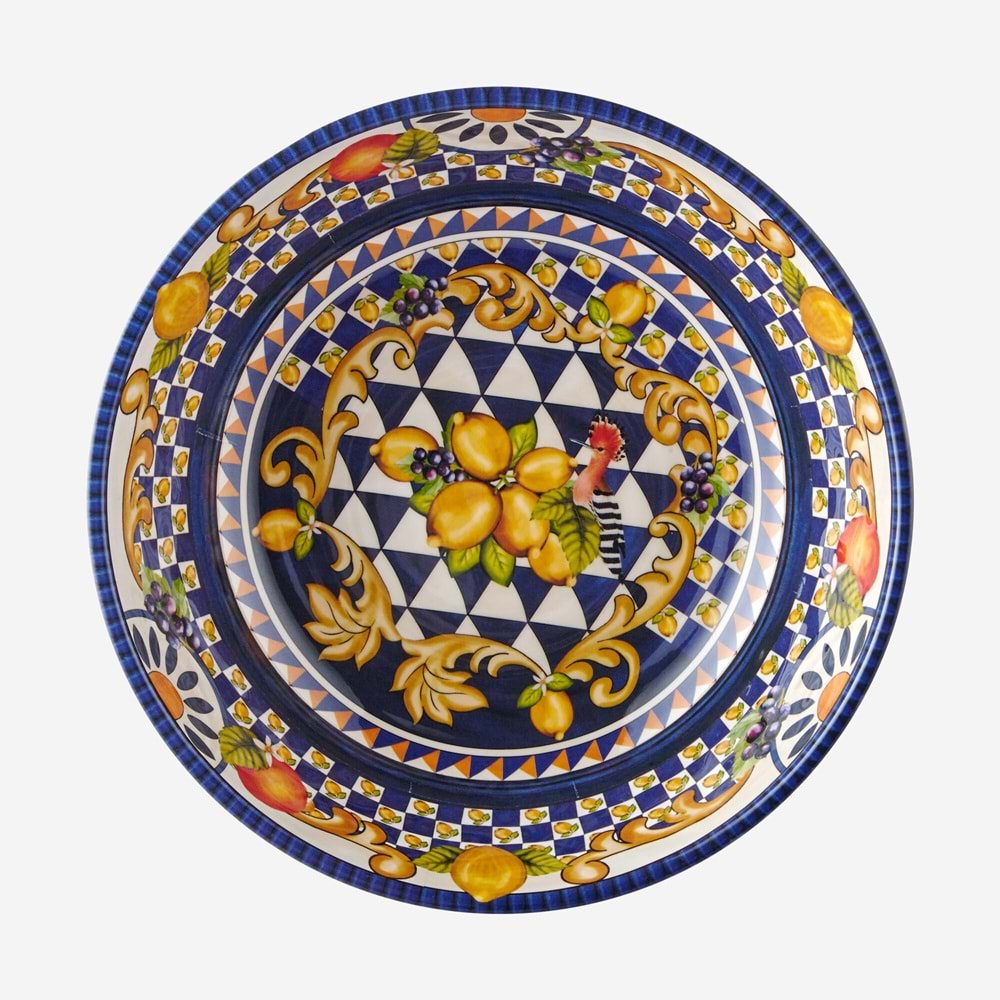 Capri Mavi Limon Buketi Kasesi 20cm