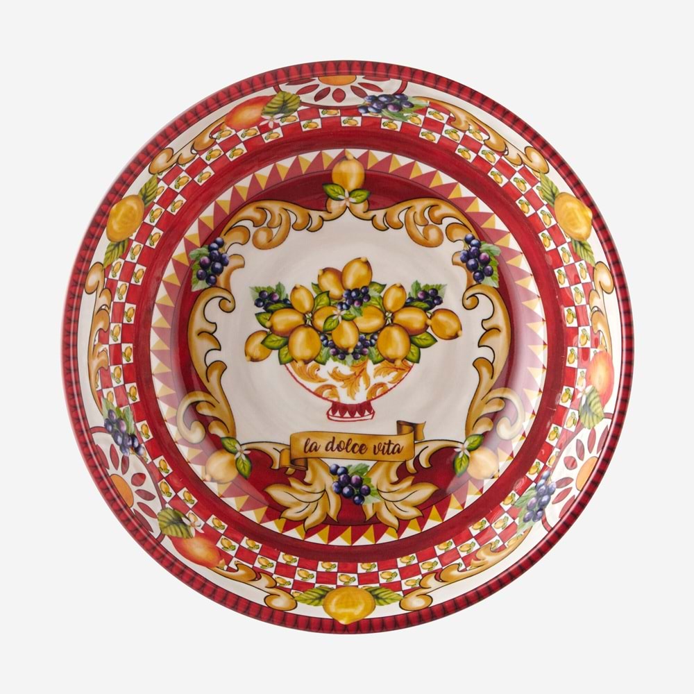 Chiara Alessi Kırmızı Melamin Kase 20 Cm CAMC2082RD2