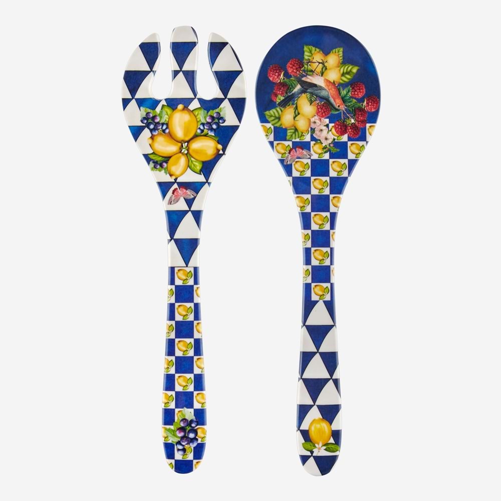 Capri Mavi Salata Servis Seti