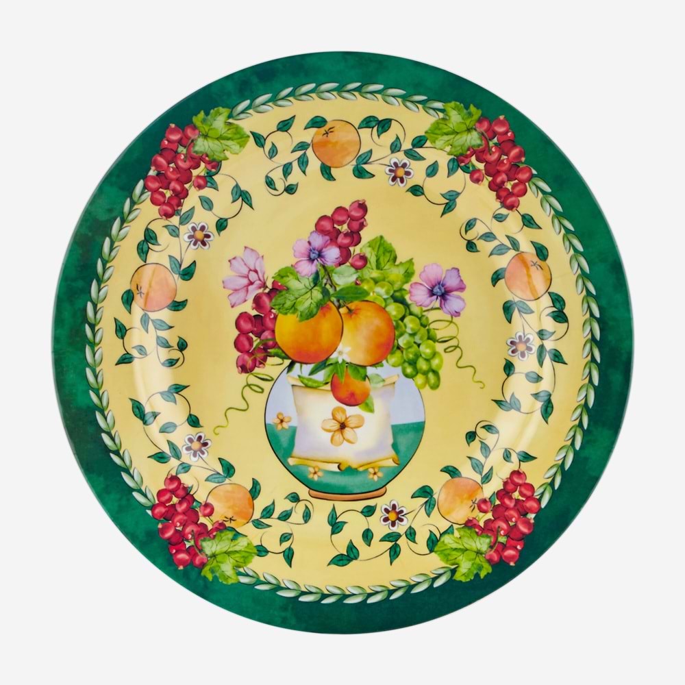 Chiara Alessi Sarı Melamin Yemek Tabağı 28 Cm