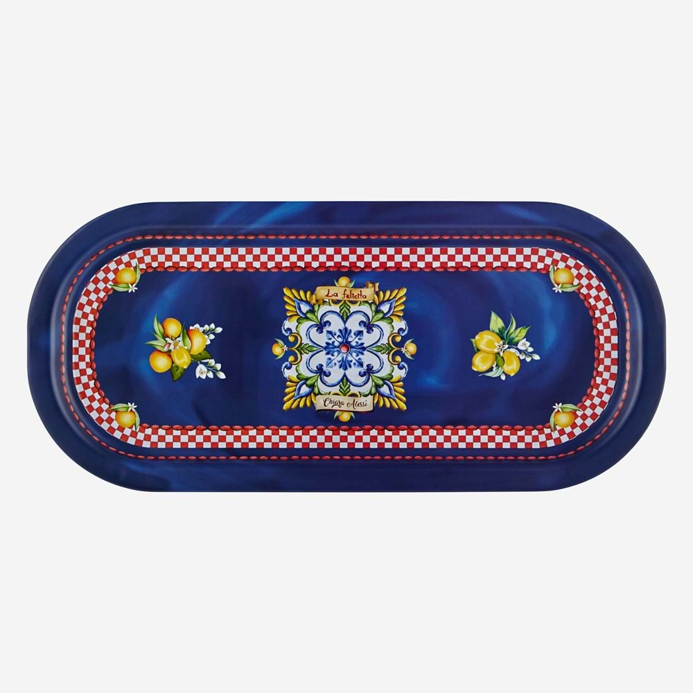 La Felicita 37 cm Oval Kahve Sunum Tepsi