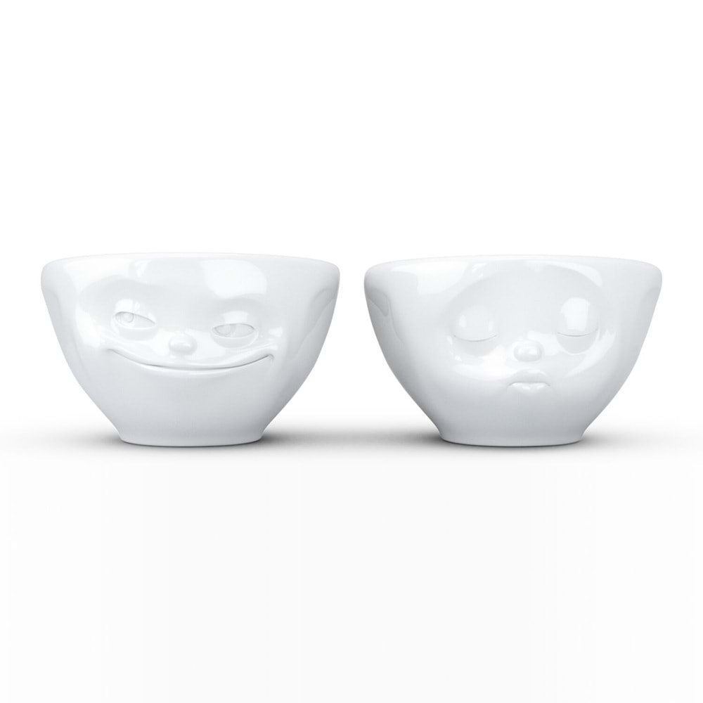 Grinning & Kissing Beyaz İkili Küçük Kase Set 100 ml