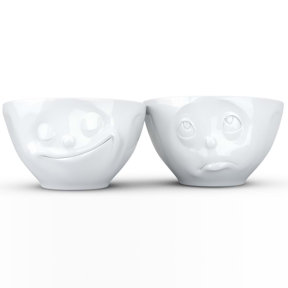 Happy & Oh Please Beyaz İkili Kase Set 200 ML
