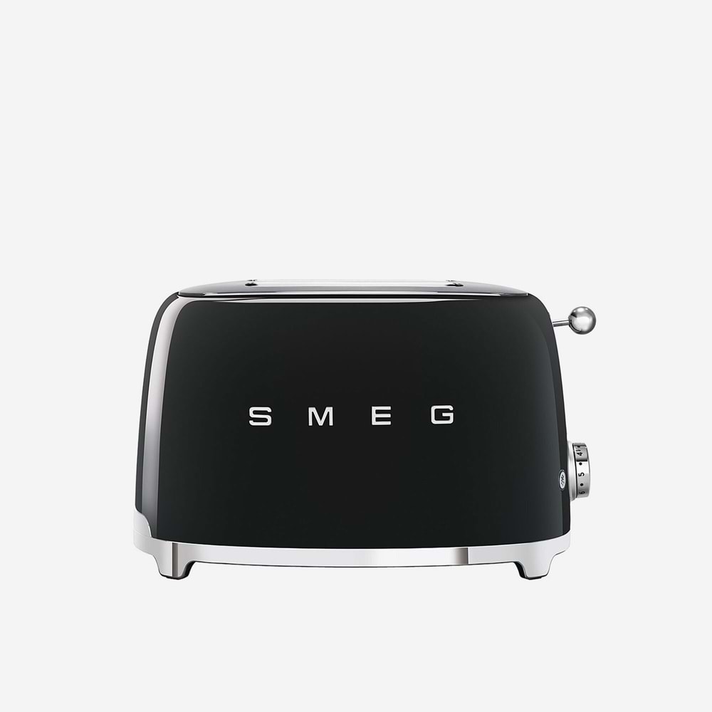 Smeg Siyah Ekmek Kızartma Makinesi 2 Dilim Kapasite TSF01BLEU