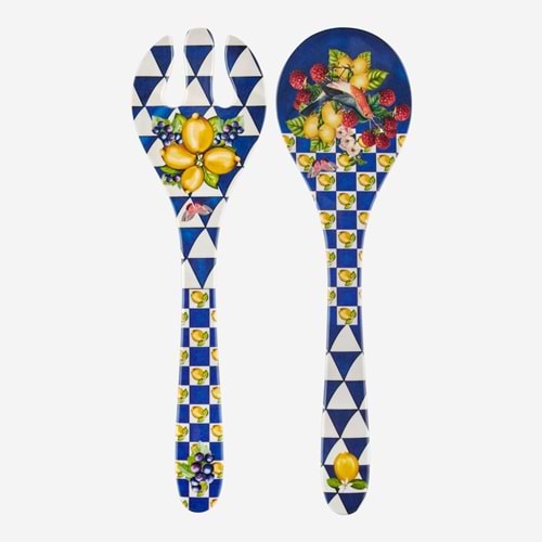Capri Mavi Salata Servis Seti